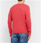 Polo Ralph Lauren - Cable-Knit Cotton Sweater - Red