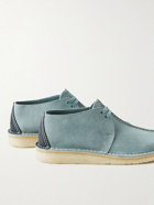 Clarks Originals - Desert Trek Colour-Block Suede Boots - Blue