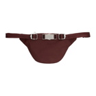 Kenzo Burgundy Limited Edition Valentines Day Mini Lucky Star Belt Bag