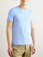 Polo Ralph Lauren - Logo-Embroidered Cotton-Jersey T-Shirt - Blue