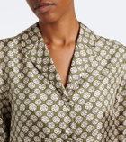 'S Max Mara Printed silk twill shirt