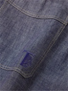 Tod's - Logo-Embroidered Denim Shirt - Blue