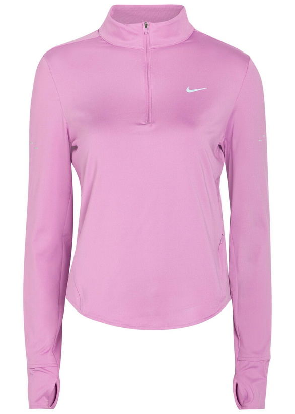 Photo: Nike Swift Dri-fit UV Half-zip Stretch-jersey Running top Pink