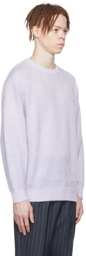 WACKO MARIA Purple Mohair Sweater