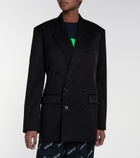 Balenciaga - Double-breasted stretch-wool blazer