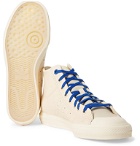 adidas Originals - Pharrell Williams Hu Nizza RF Rubber-Trimmed Leather High-Top Sneakers - Neutrals