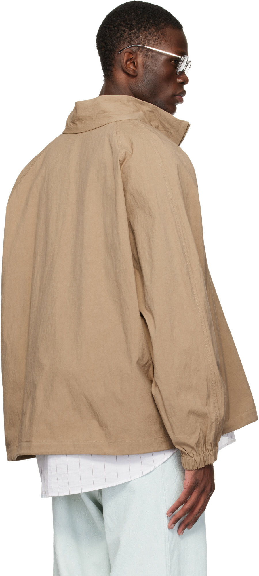 colbo Beige Half Zip Raglan Jacket