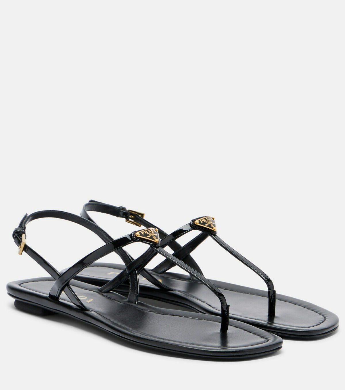 Prada Patent leather thong sandals