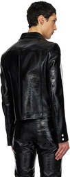 Courrèges Black Reedition Vinyl Jacket