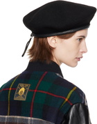 MISBHV Black Signature Wool Cap