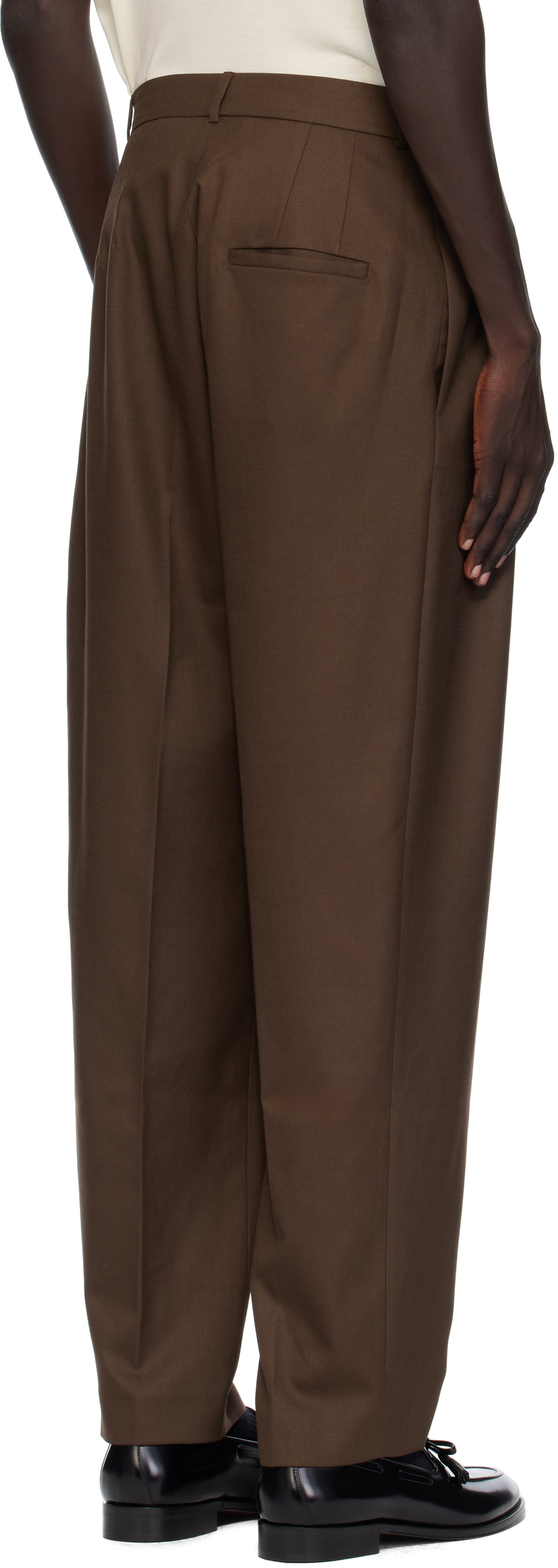 Ashley Williams Brown Peg Trousers
