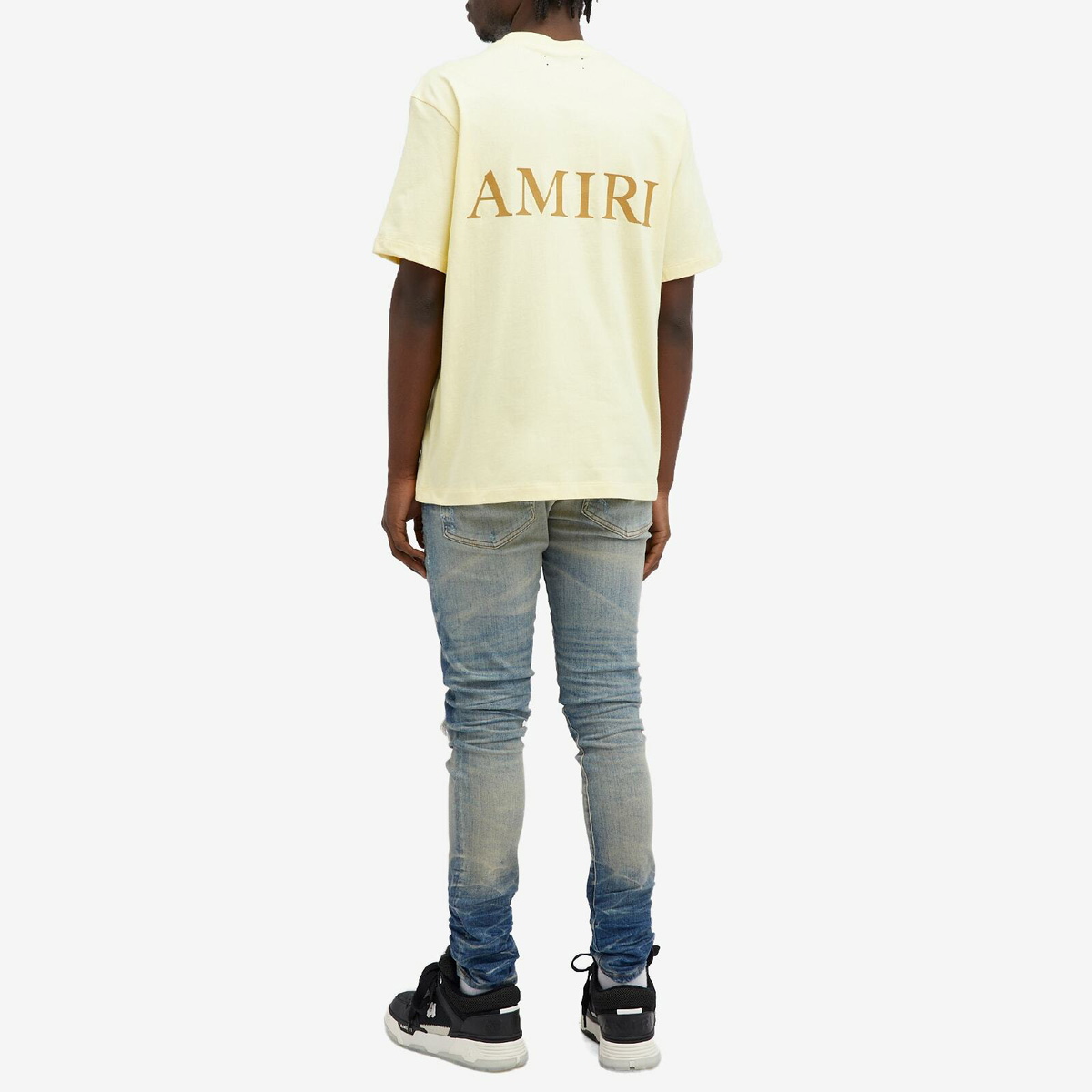 ◆完売間近◆関税込【AMIRI】MA LOGO Tシャツ French Vanilla AMIRI Men's MA Logo T-Shirt in French Vanilla Amiri