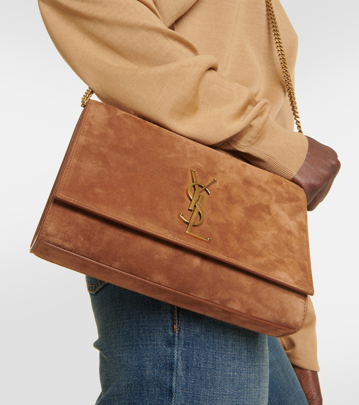 Saint Laurent Kate Medium suede crossbody bag Saint Laurent