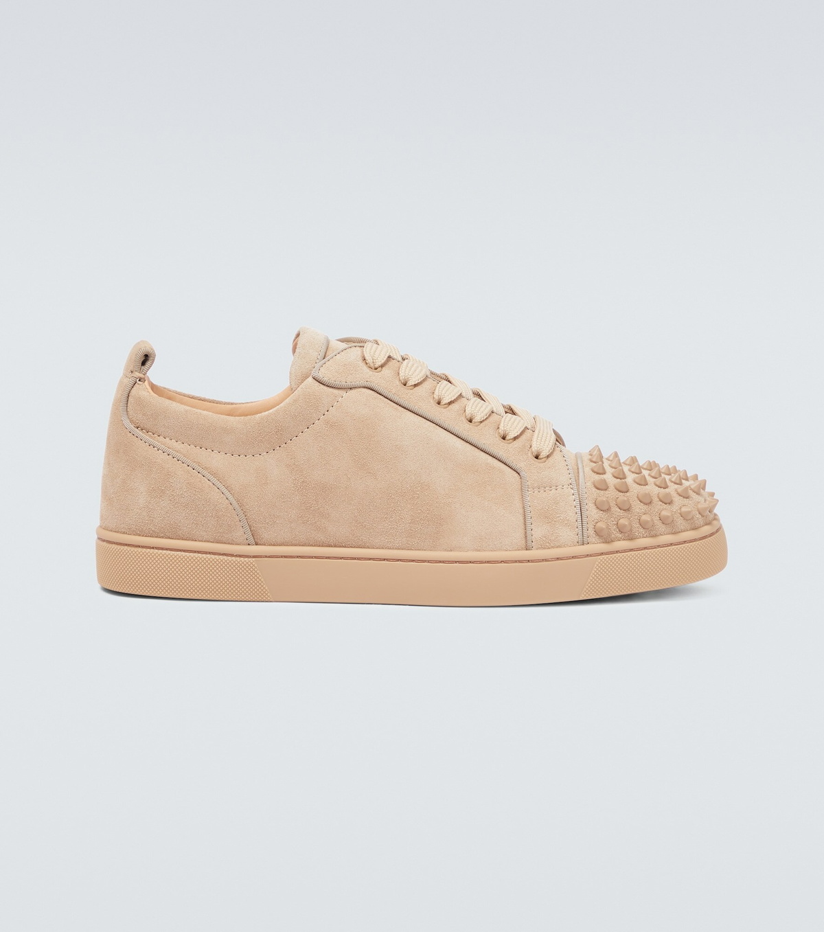 Baskets Christian Louboutin 'Louis Junior' En Daim Noir - Taille 45, Occasion