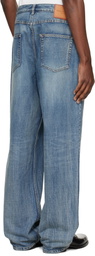 WOOYOUNGMI Blue Semi-Wide Jeans