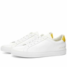 Common Projects Men's Retro Low Sneakers in White/Yellow