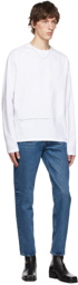Tom Wood White Organic Cotton Long Sleeve T-Shirt