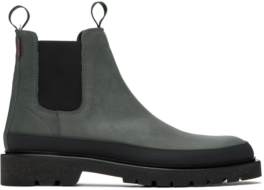 Photo: PS by Paul Smith Gray Geyser Chelsea Boots