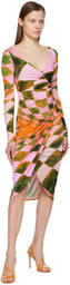 Louisa Ballou Pink Summer Solstice Midi Dress