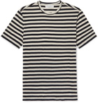 Officine Generale - Striped Cotton-Jersey T-Shirt - Off-white