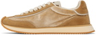 Dolce&Gabbana Tan & Beige Mixed-Material 'DG' Cushion Sneakers