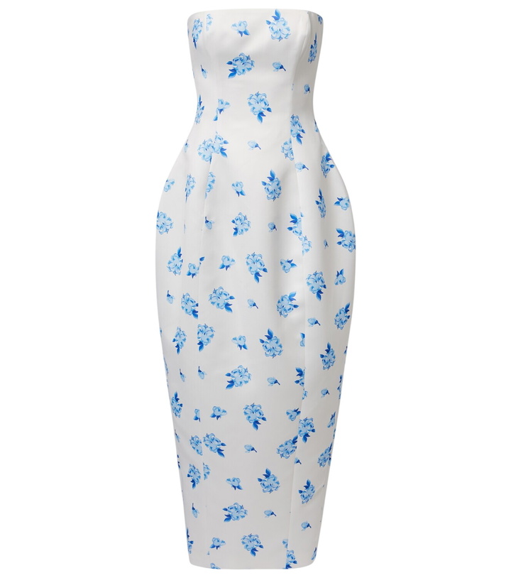 Photo: Leo Lin Jessica floral bustier gown