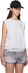 Acne Studios Gray Logo Tank Top