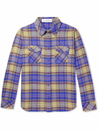 God's True Cashmere - Checked Cashmere Shirt - Blue