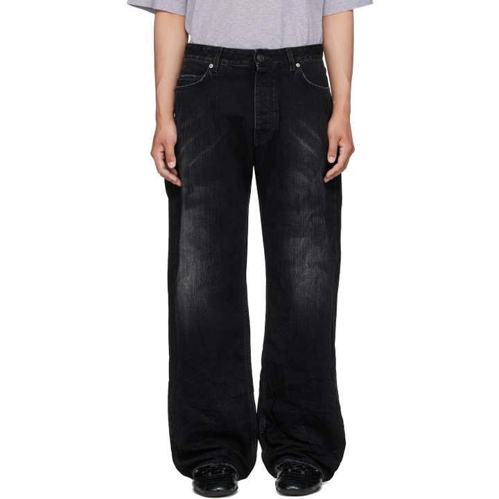 Photo: Balenciaga Black Relaxed Fit Jeans