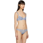 Stella McCartney Blue Ophelia Whistling Underwire Bra