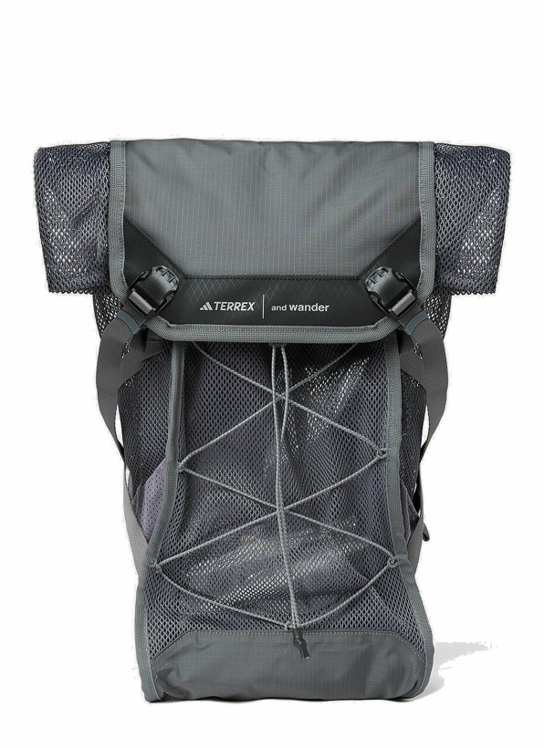 Photo: adidas Terrex x And Wander - Mesh Hiking Backpack in Grey