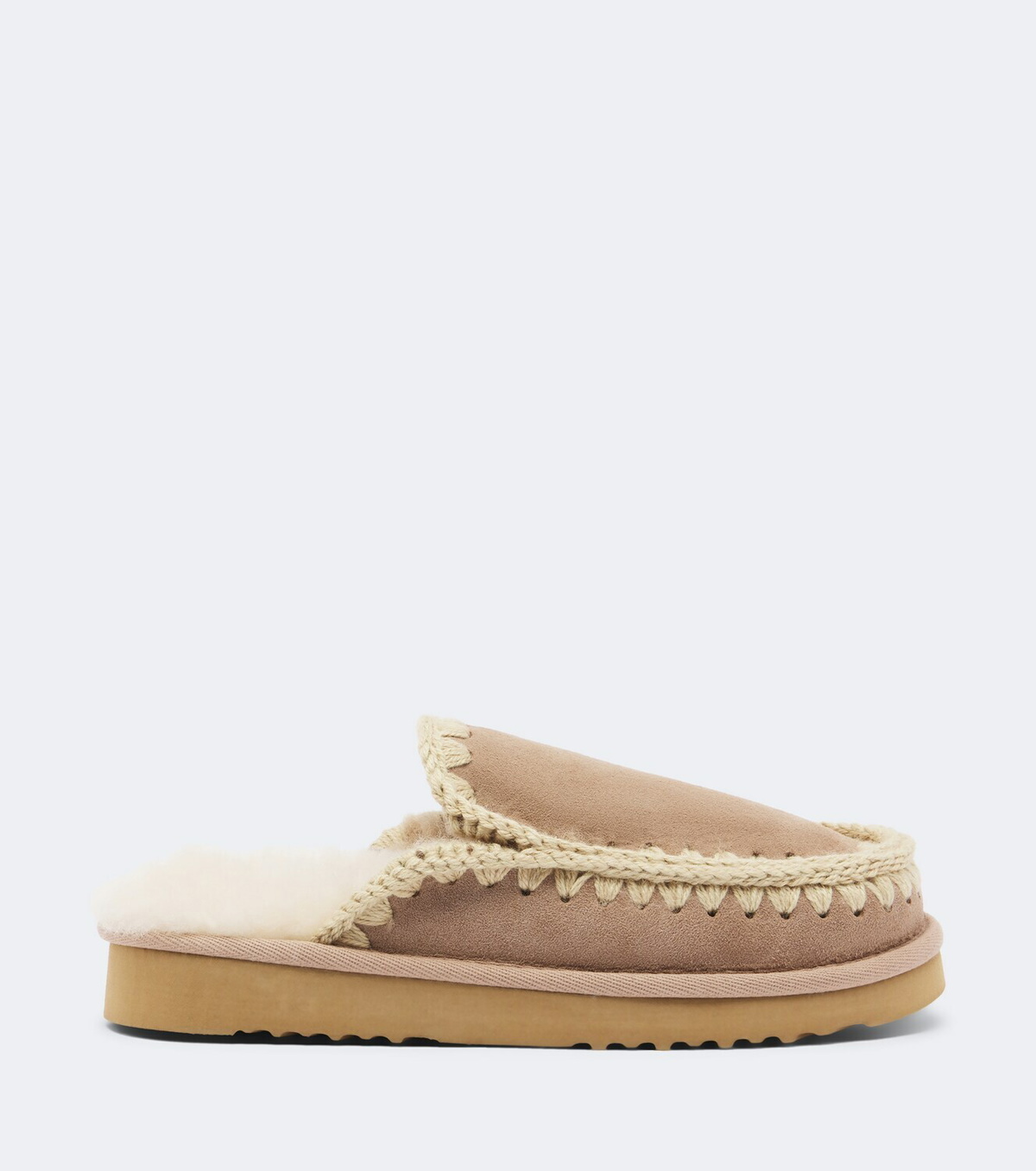 Mou Shearling-lined suede mules