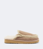 Mou Shearling-lined suede mules