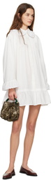 Bode White Petaluma Minidress