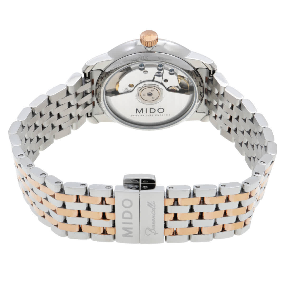 Mido Baroncelli Smiling Moon Automatic White Dial Ladies Watch M0272072201001