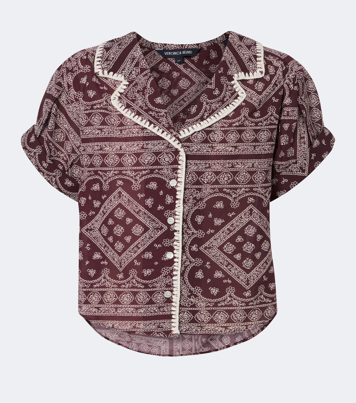 Veronica Beard Ilene printed cotton-blend shirt