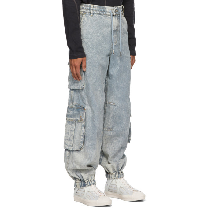 パンツ feng chen wang DOUBLE WAIST DENIM CARGO Feng Chen Wang - 【残り一点】Double Waist Denim Trousers | ACRMTSM