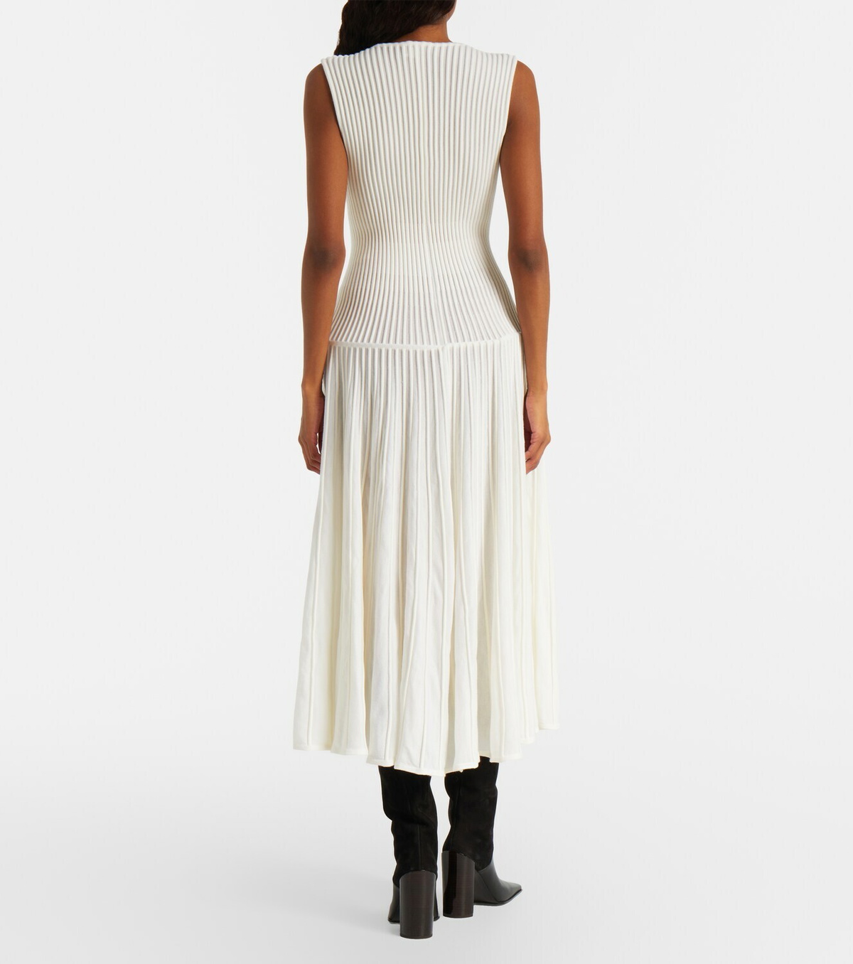 Alaïa Wool-blend maxi dress