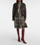 Acne Studios 75 leather knee-high boots