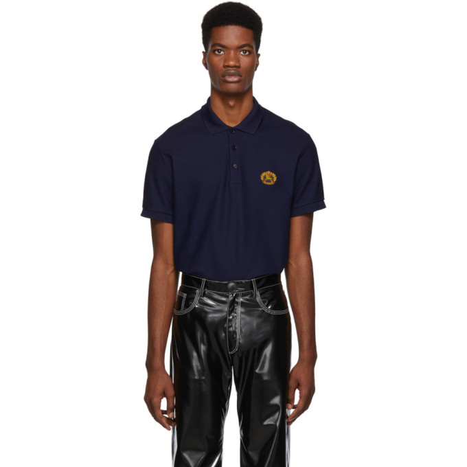 Burberry Navy Archive Logo Densford Polo Burberry