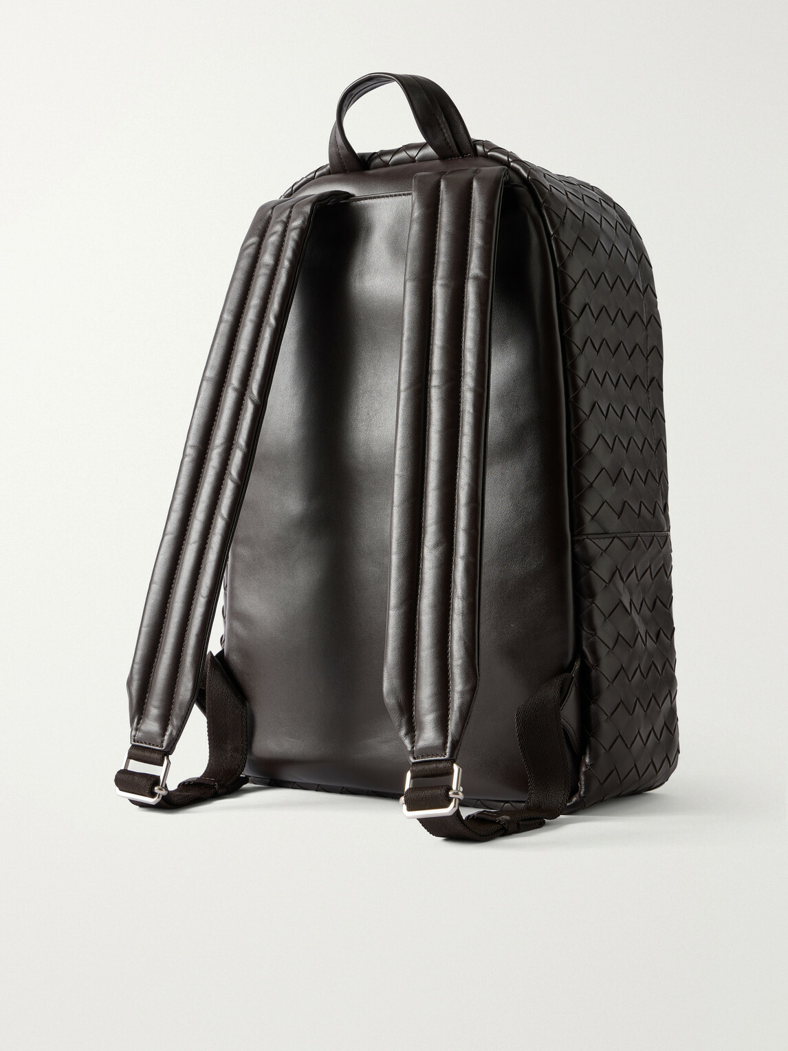 Bottega Veneta - Avenue Medium Intrecciato Leather Backpack - Brown