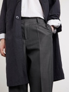 mfpen - Straight-Leg Pleated Wool Trousers - Gray