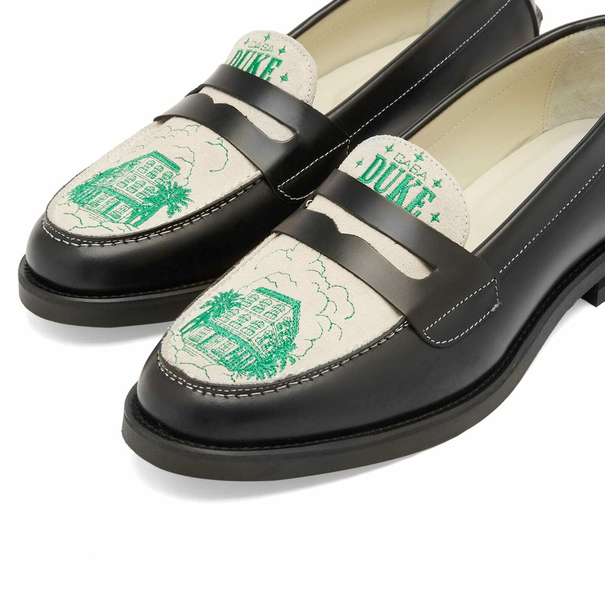 Duke + Dexter Women's Wilde Duke Hotel Penny Loafer in Multi
