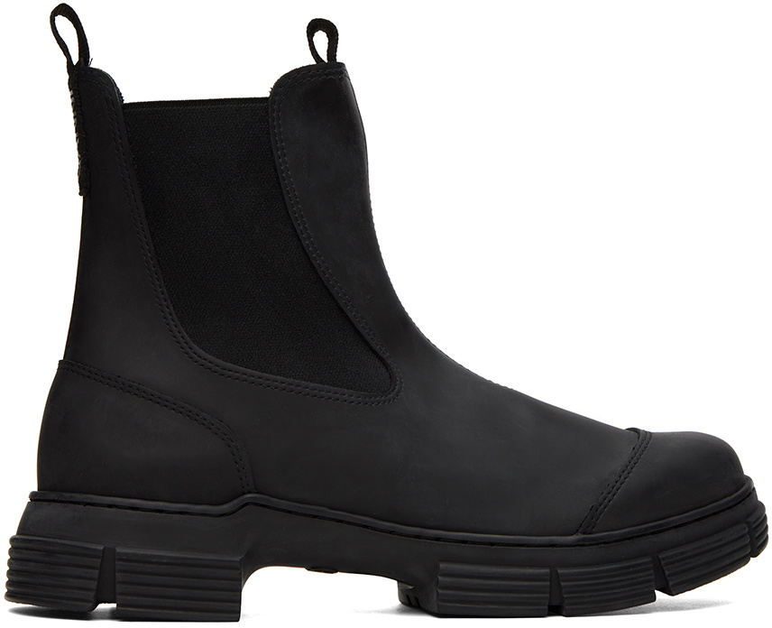 GANNI Black City Chelsea Boots GANNI