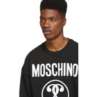 Moschino Black Couture Crewneck Sweater