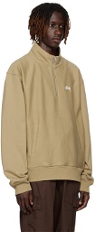 Stüssy Khaki Half-Zip Sweater