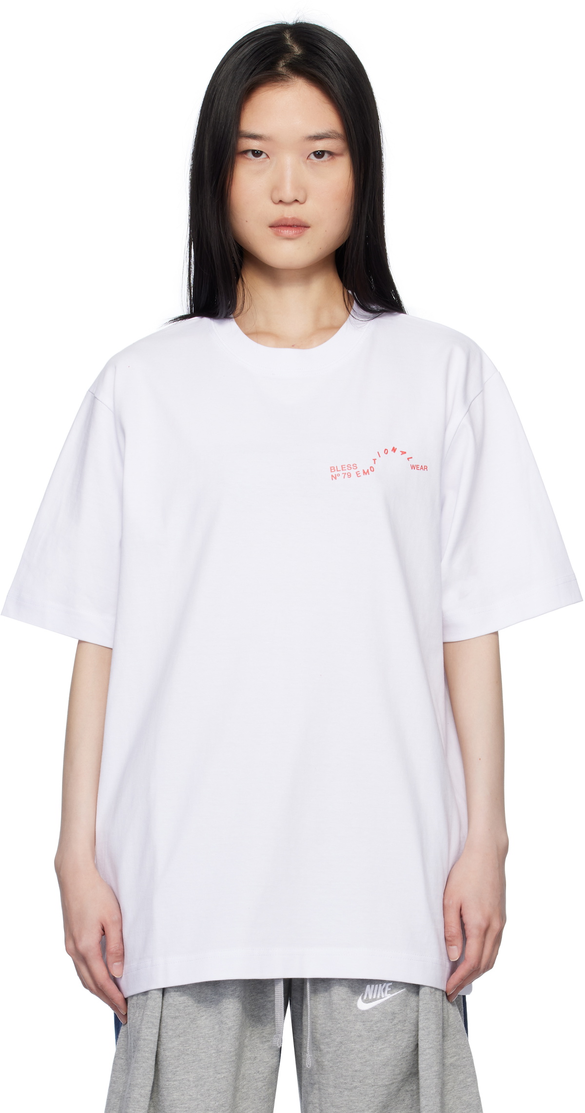 【期間限定送料無料】 Bless: SSENSE | T-Shirt V Multicollection White トップス
