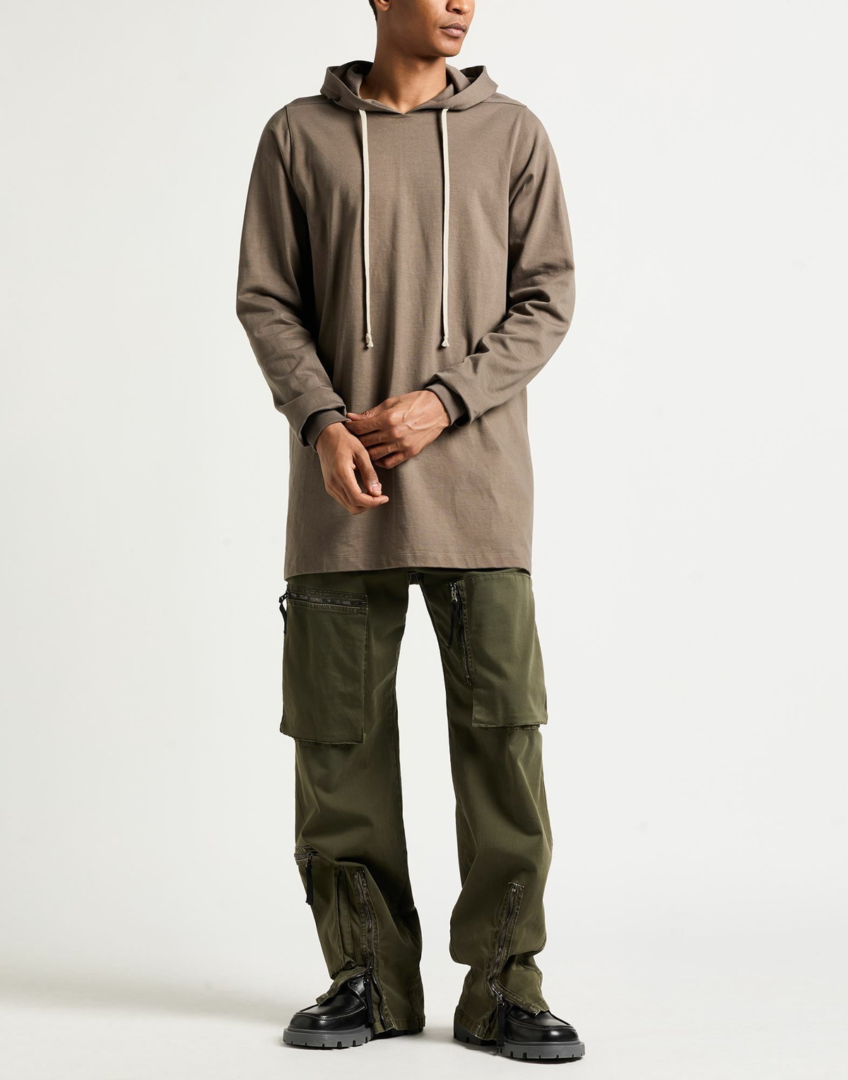 Rick Owens Mens Sweatshirt Khaki