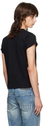 Fax Copy Express Black V-Neck T-Shirt