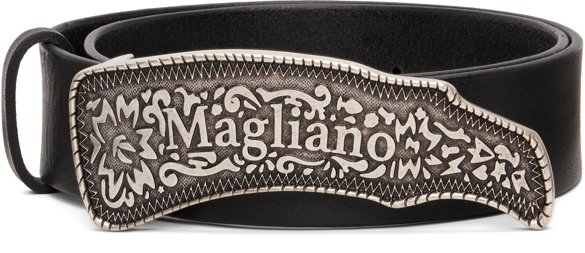 Magliano Black Melted Cowboy Belt